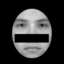 Nose-masked stimulus example